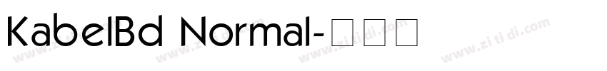 KabelBd Normal字体转换